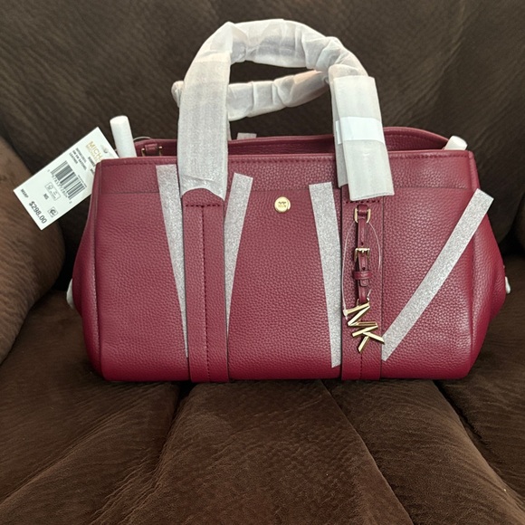 Michael Kors Handbags - Michael Kors Red Leather Satchel
